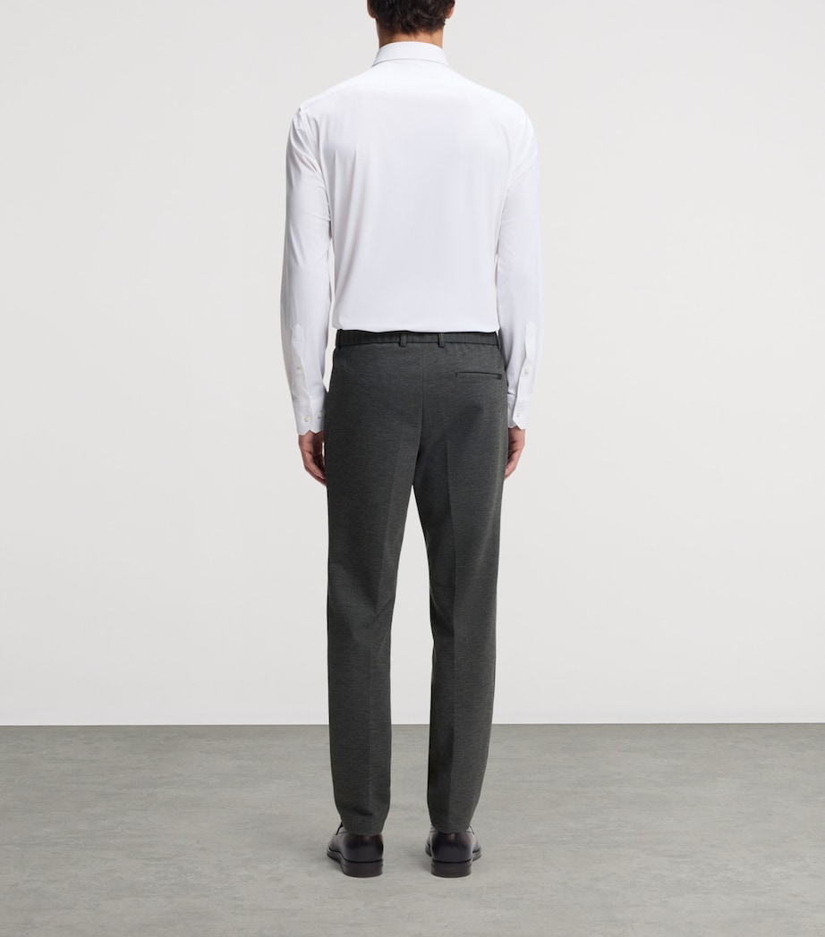 BOSS Mens Performance-Stretch Slim-Fit Trousers Image 3