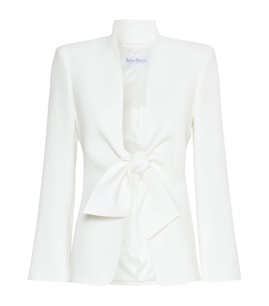 Max Mara Womens Sash-Tie Blazer White Image 1