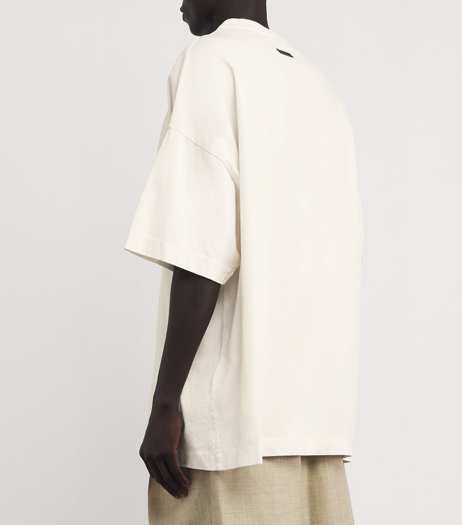 Cotton Oversized Eternal T-Shirt WHITE Image 4