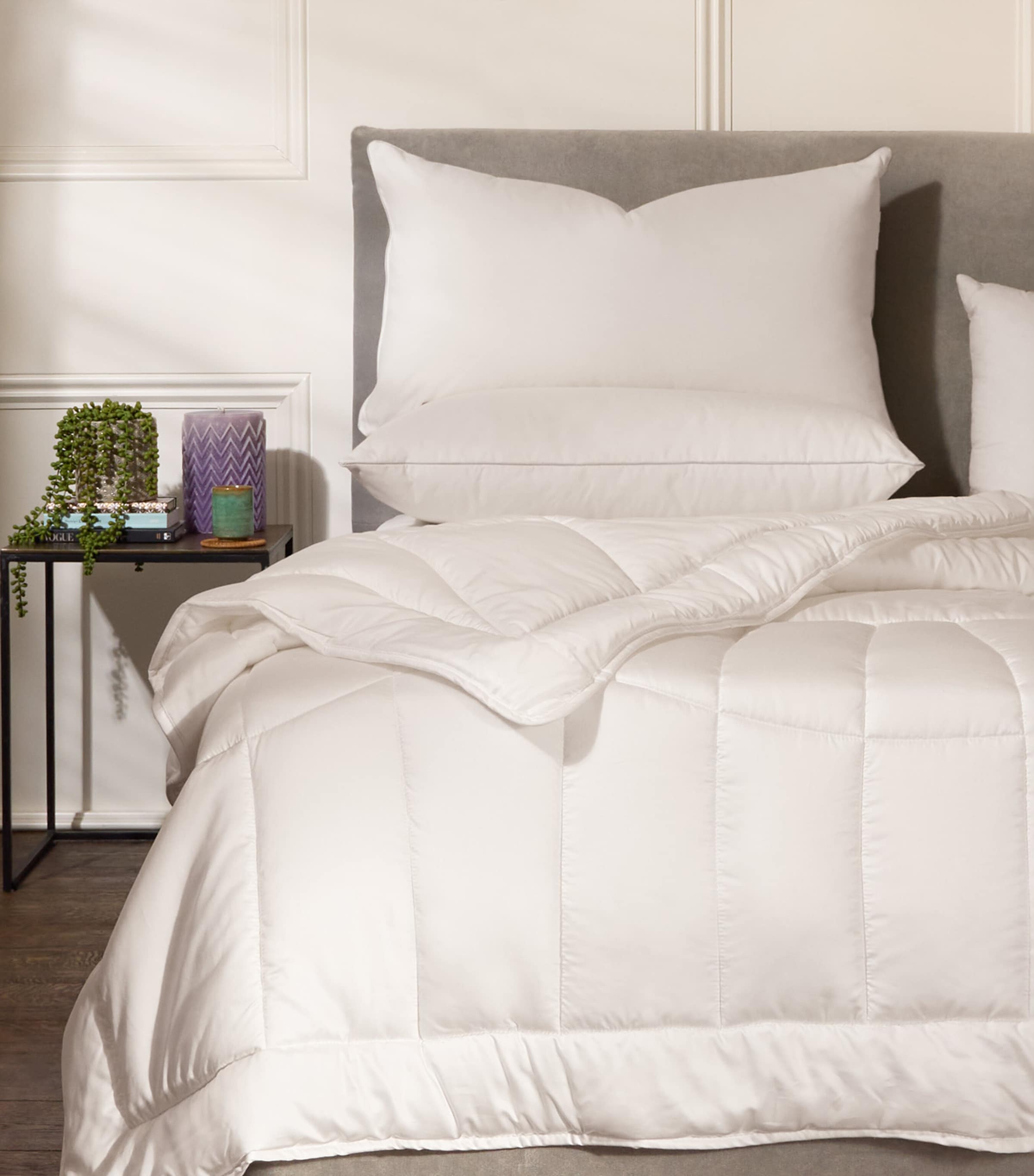 Kensington Down-Filled Pillow (50cm x 75cm) WHITE Image 4