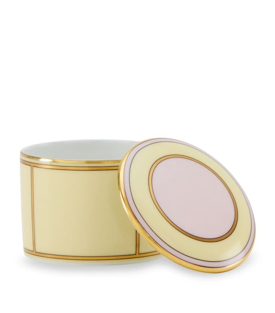 Porcelain Colonna Diva Giallo Trinket Box (8cm) G00134901 Image 4