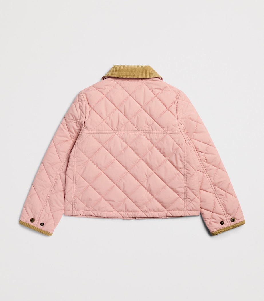 Ralph Lauren Kids Corduroy-Trim PufferJacket (2-6 Years) Adirondack Rose Image 2