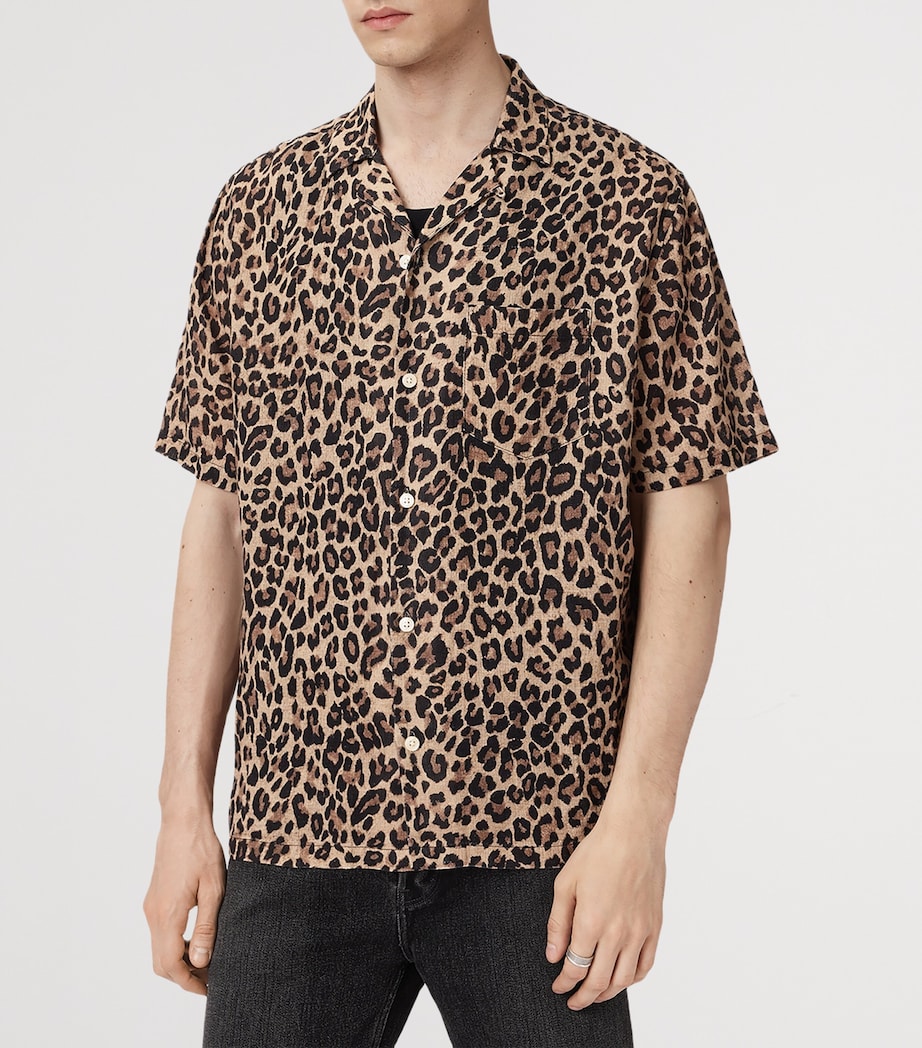 Short-Sleeve Leopardone Shirt BRONZE BROWN Image 5