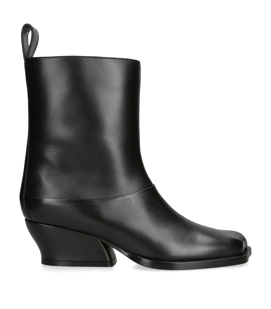 LOEWE Leather Onda Ankle Boots 45 Black Image 1