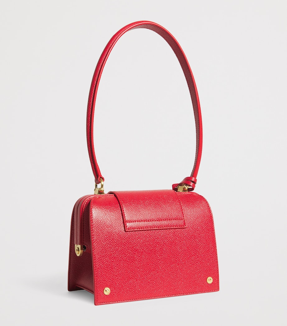 Leather Mrs. Thom Triangle Shoulder Bag RED Image 3
