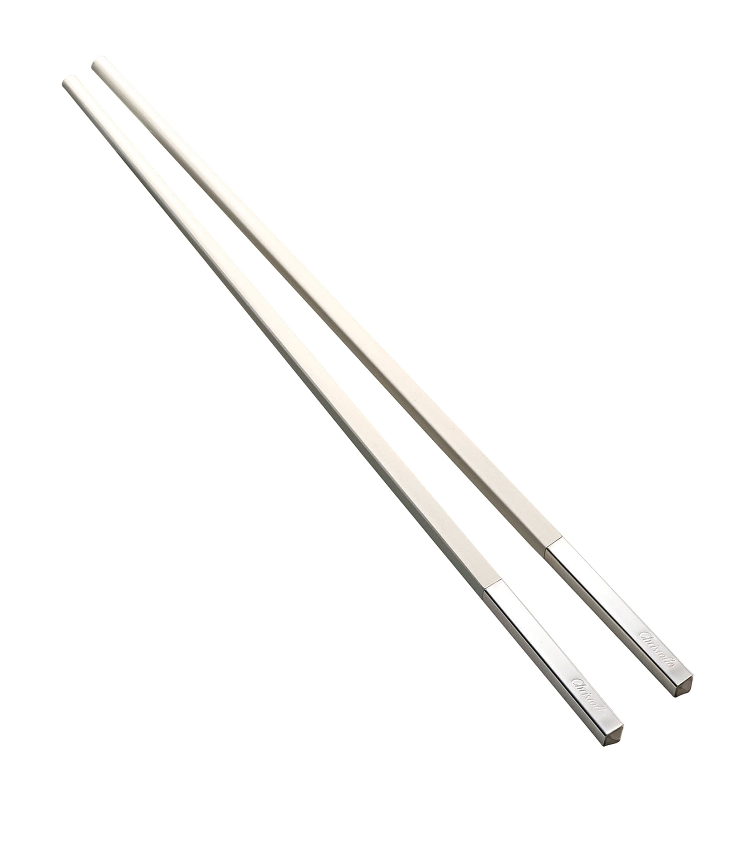 Silver-Plated Uni Chinese Chopsticks WHITE Image 2