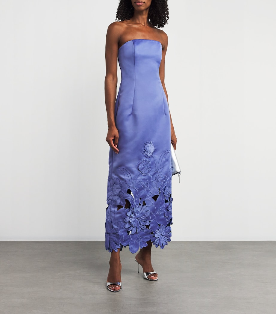 Floral-Appliqué Rayna Maxi Dress MOONLIGHT Image 2