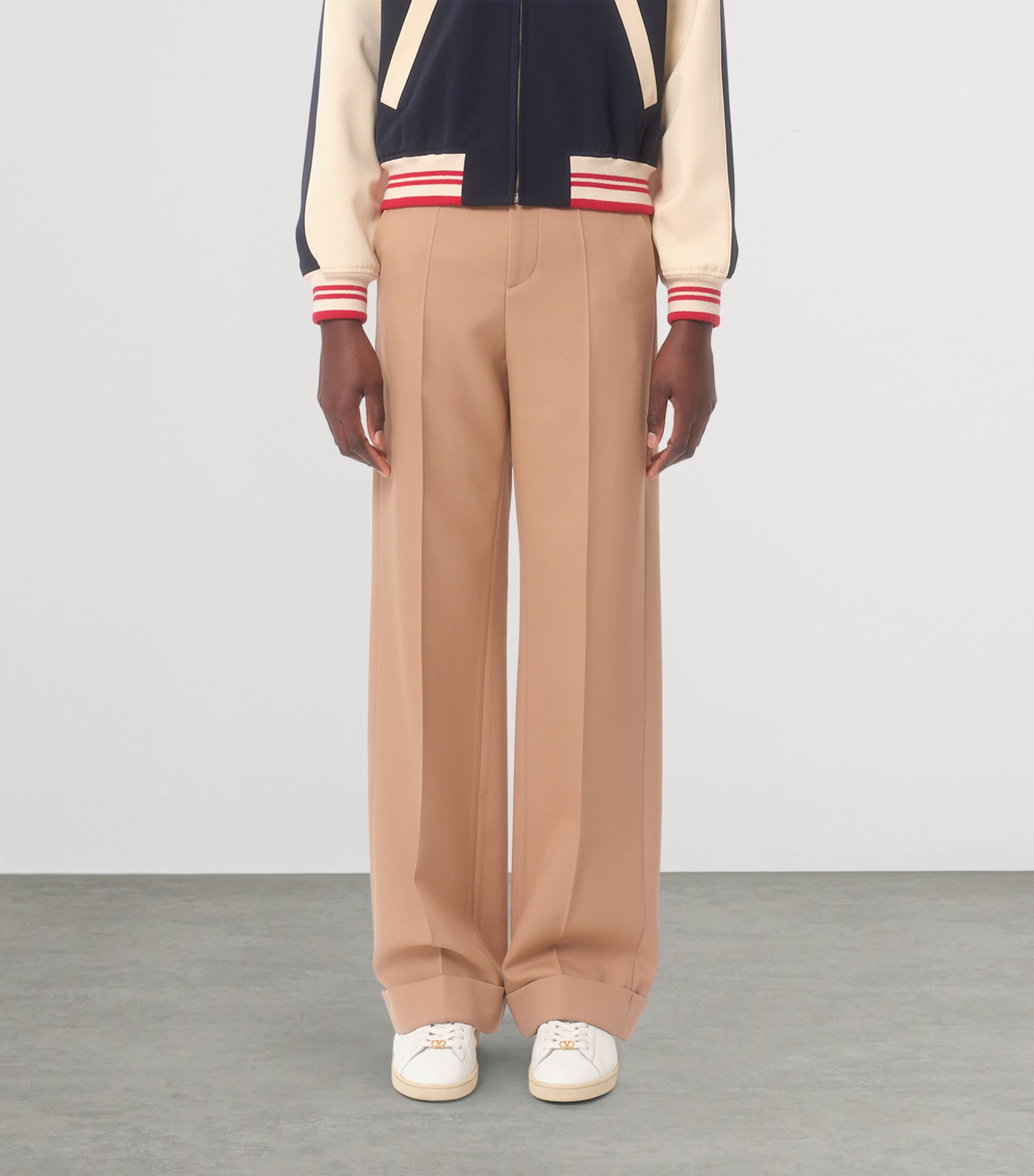 Wool Wide-Leg Trousers 9RN Image 2