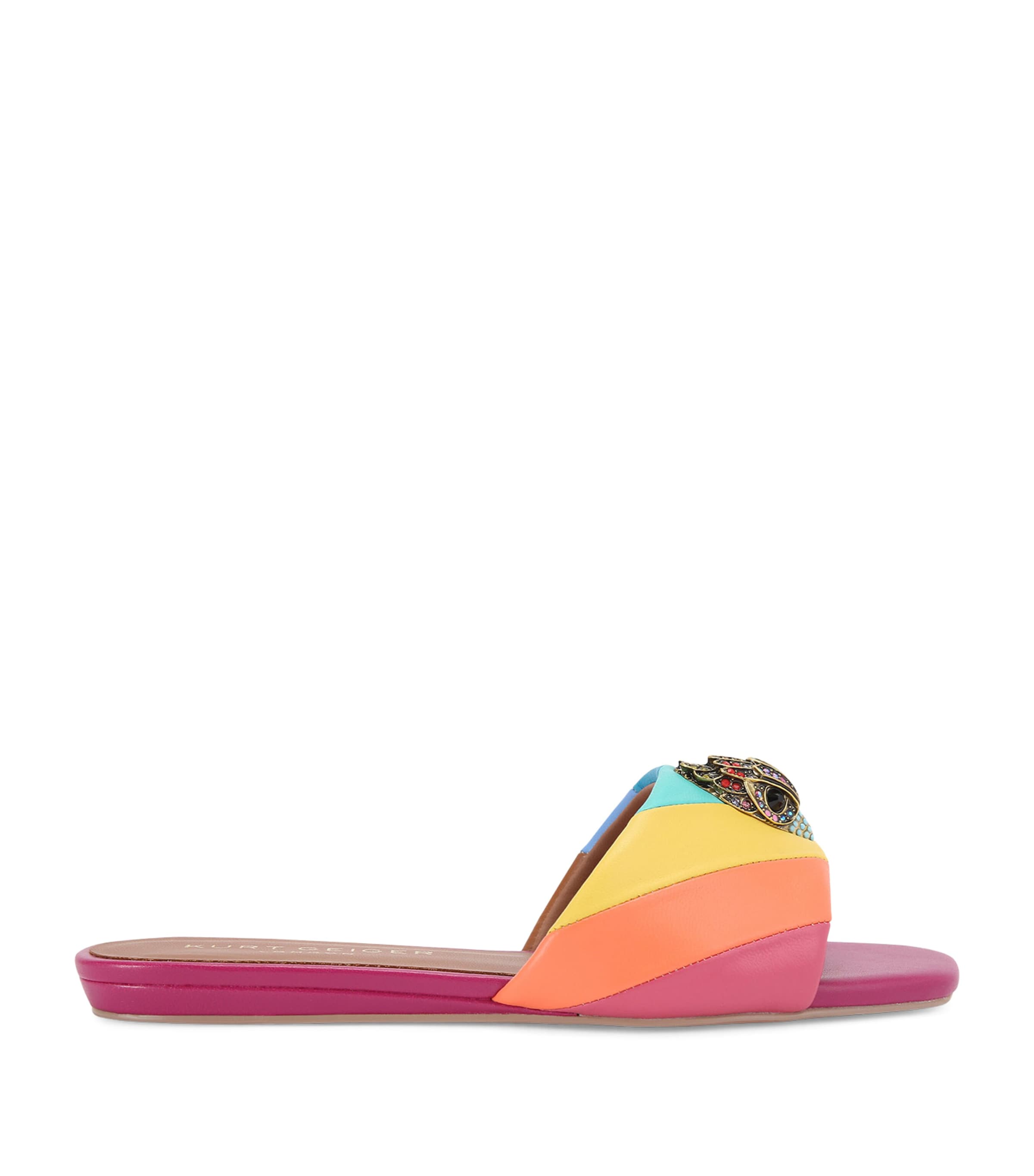 Kurt Geiger London Leather Kensington Flat Sandals Other Image 1