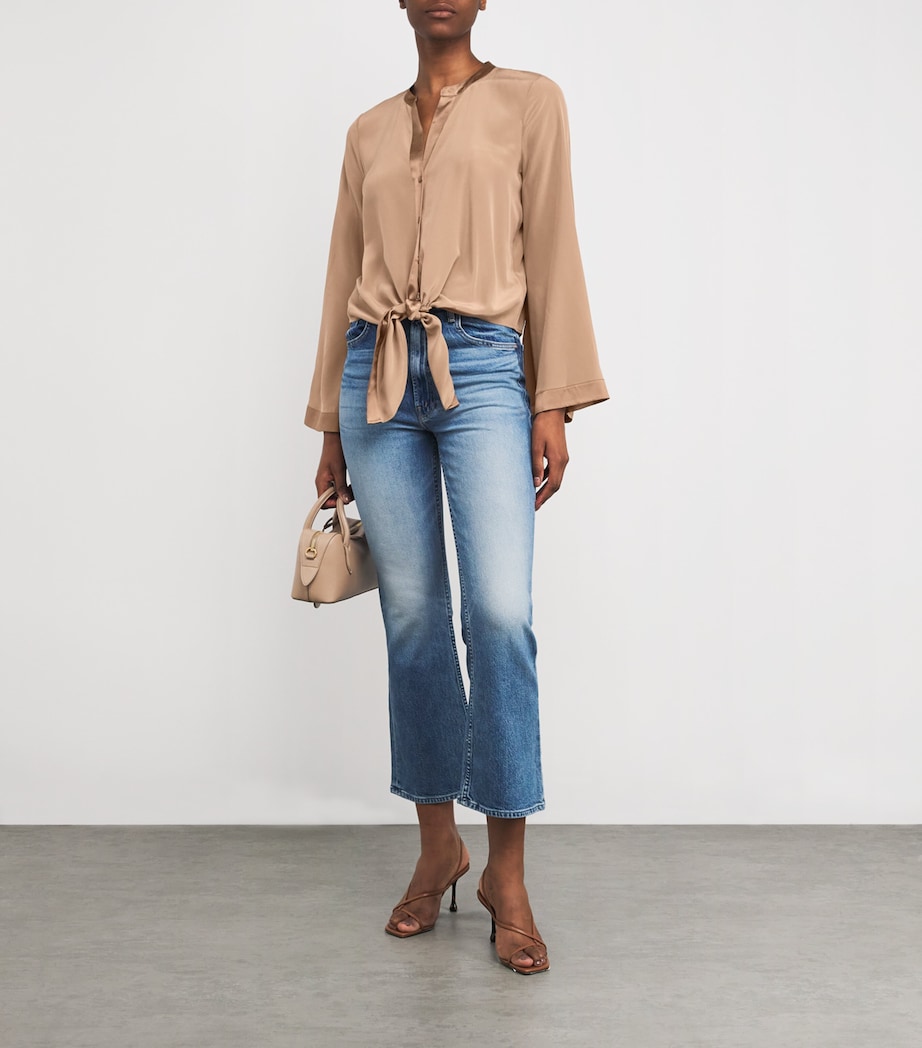 Silk Charlize Blouse CHOS CHOCOLATE MALT Image 2