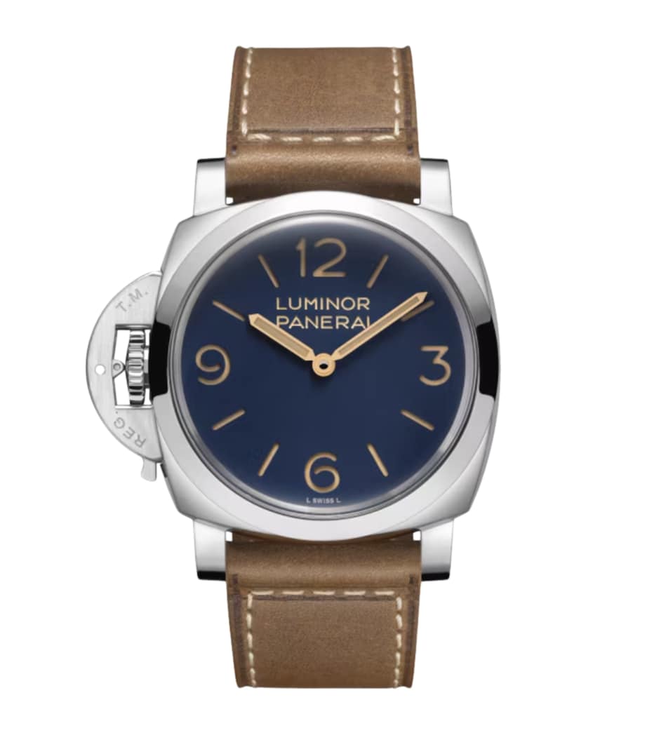 Panerai Stainless Steel Luminor Destro Watch 44mm Blue Image 1