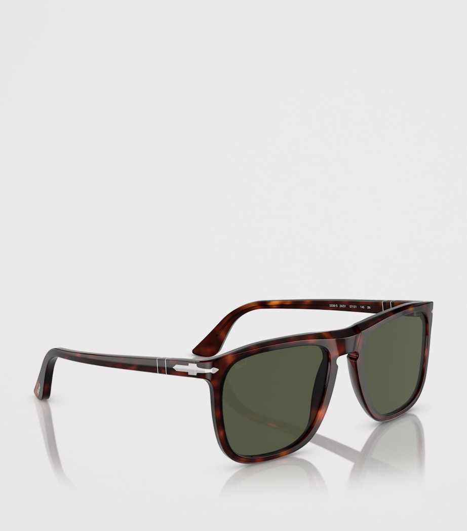 Persol Square Pilot Sunglasses Brown Image 6