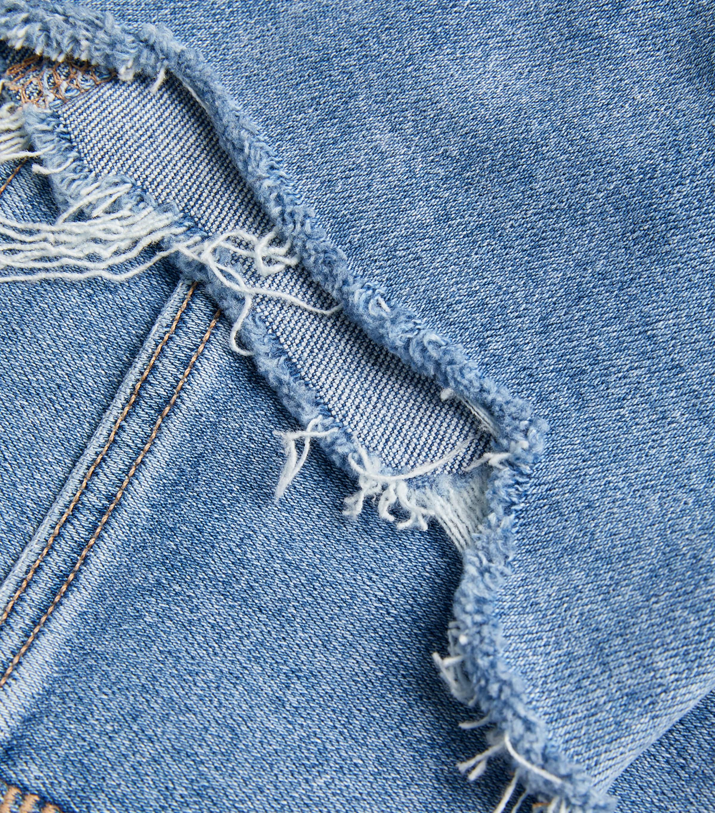 Cindy Slim Hem Jean MEL W/DESTROYED HEM Image 5