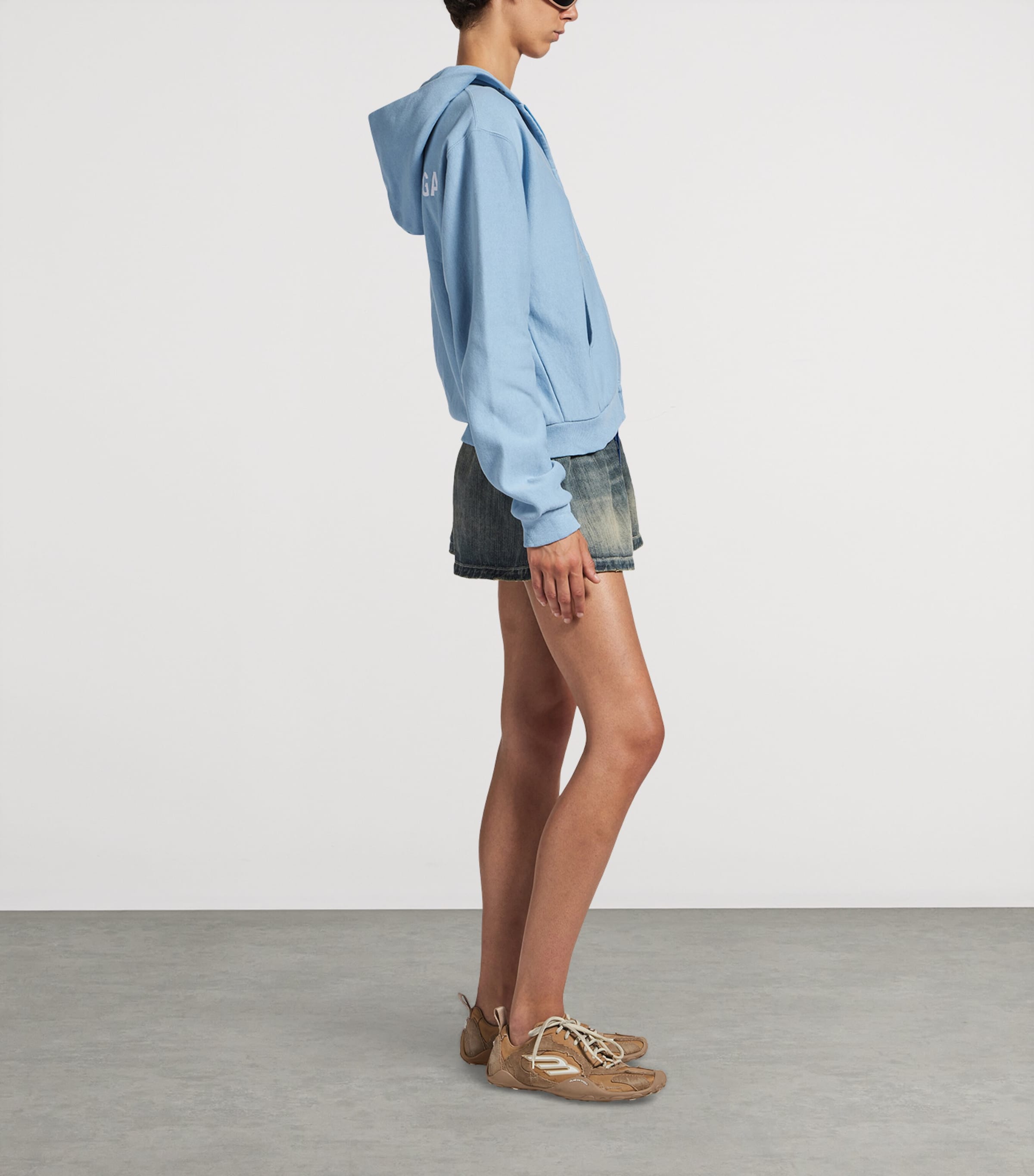 Cotton Zip-Up Hoodie 4773 Image 4