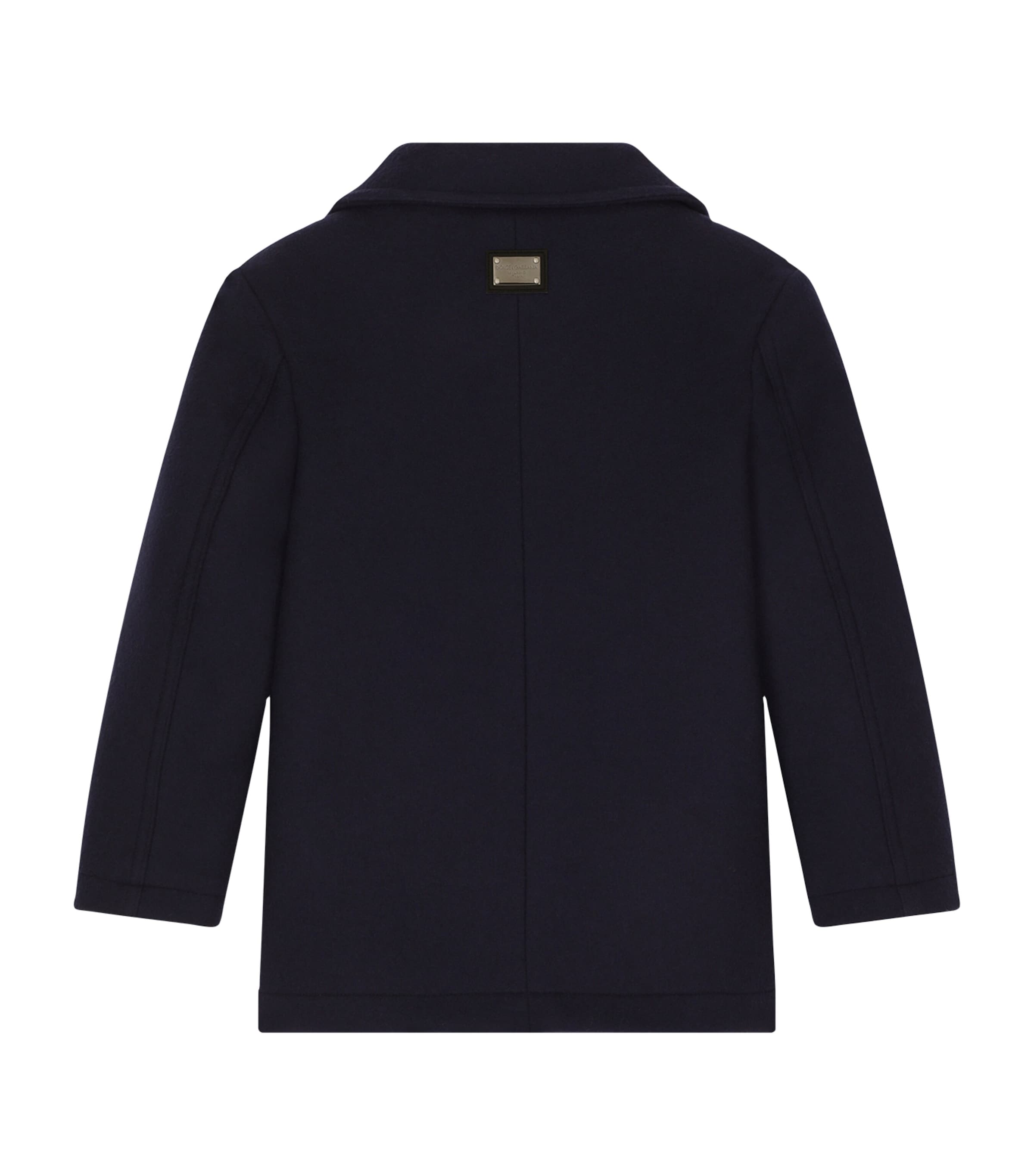 Virgin Wool-Blend Pea Coat (2-6 Years) B0065-BLUE Image 2