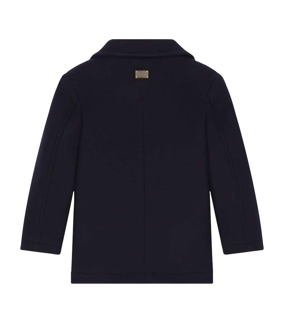 Virgin Wool-Blend Pea Coat (2-6 Years) B0065-BLUE Image 2