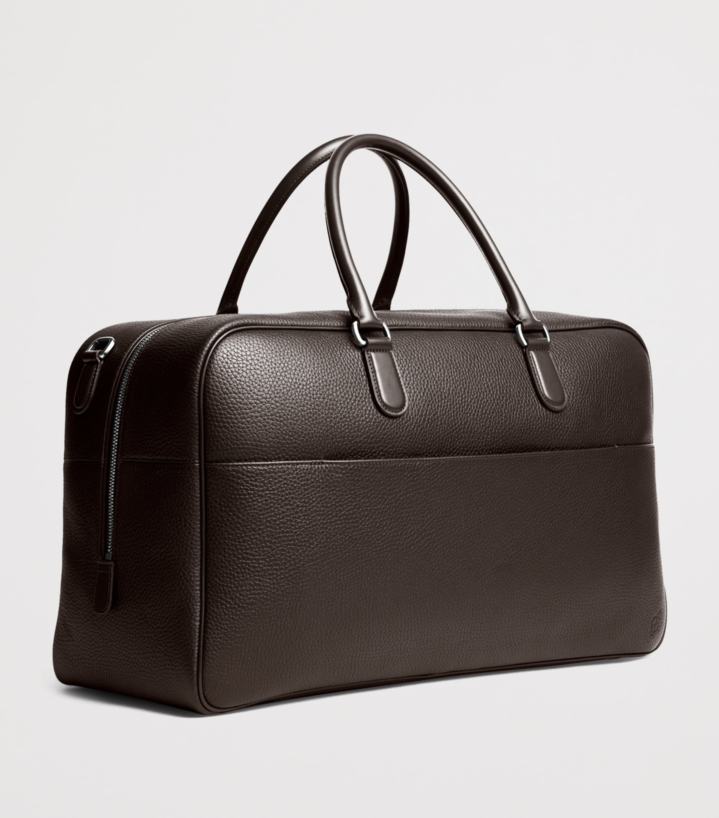 Carl Friedrik Leather Granville Duffle Bag Chocolate Image 2
