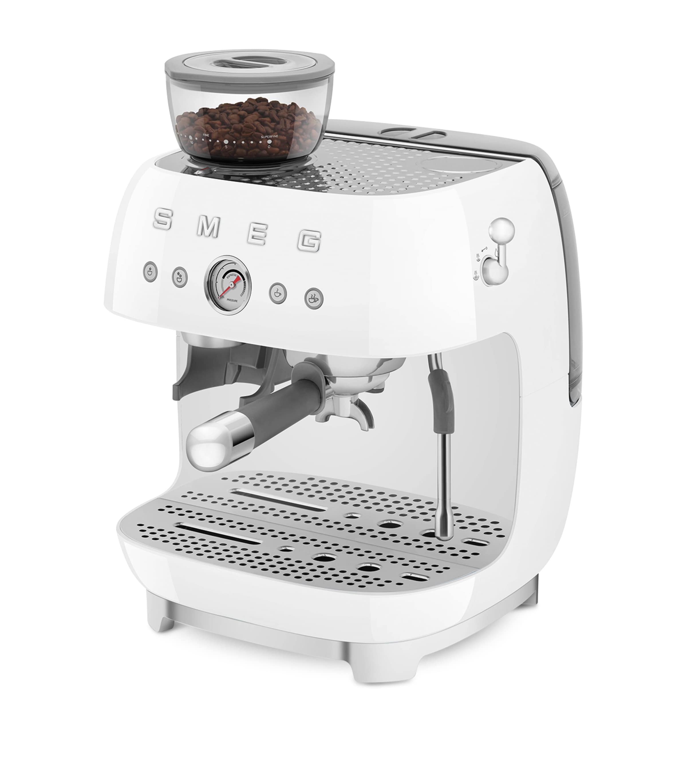 EGF03CRUK Espresso Coffee Machine with Grinder WHITE Image 6