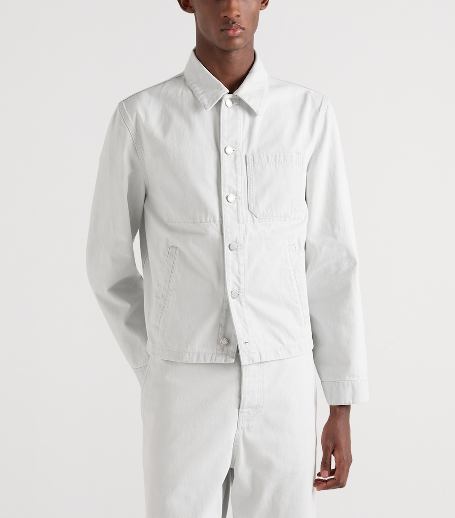 Prada Mens Blouson Denim Jacket Image 3