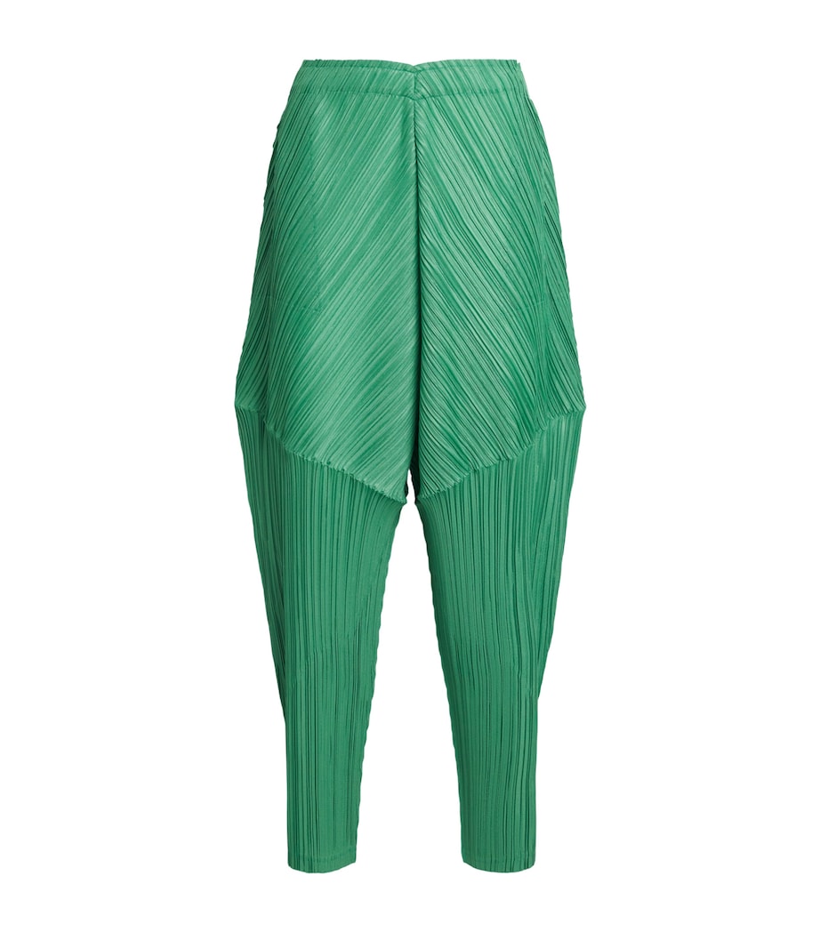 Pleats Please Issey Miyake Womens Thicker Bottoms 2 Trousers Grass Green Image 1
