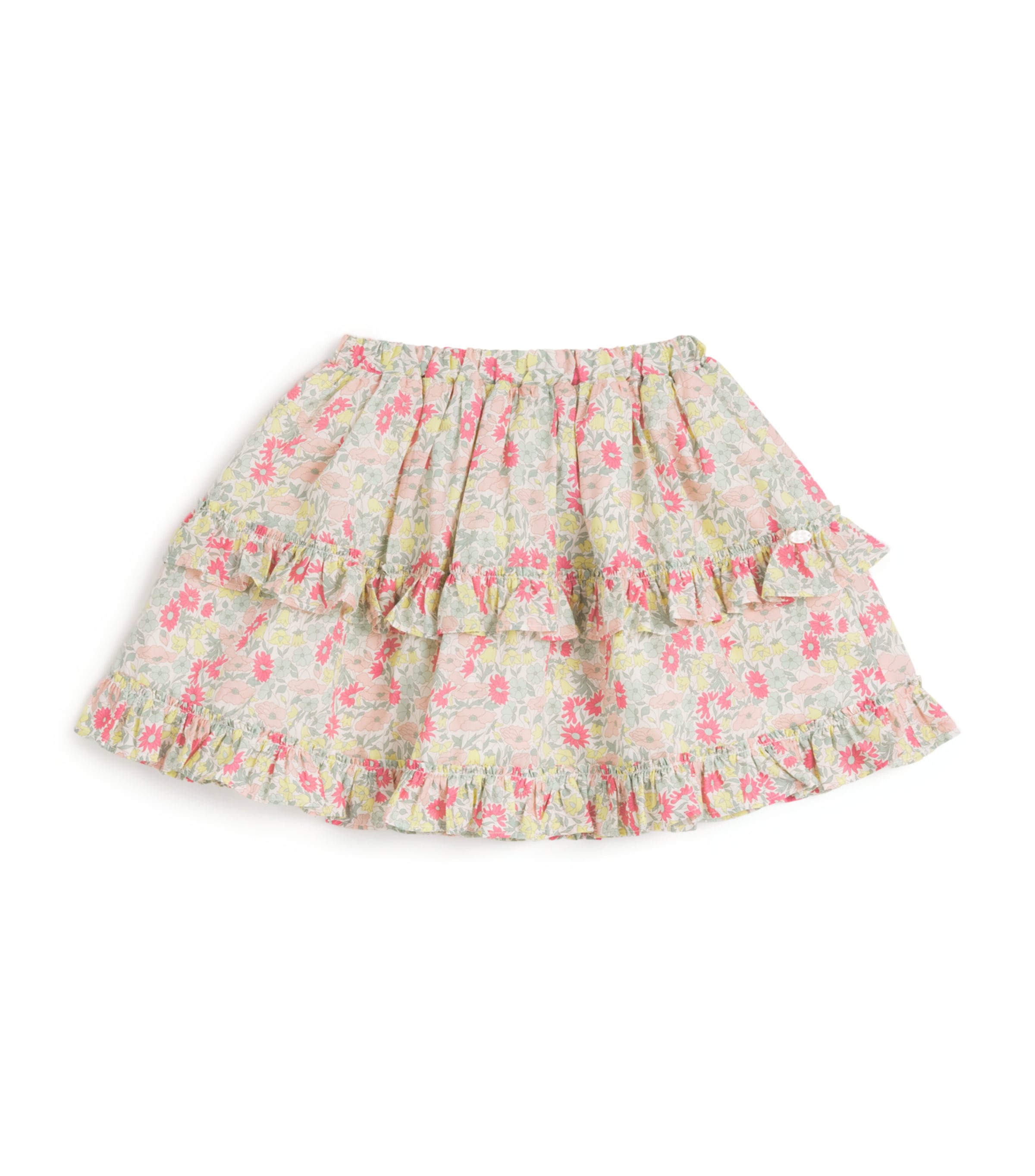 Cotton Floral Skirt (3-12 Years) 70JAUNE Image 1