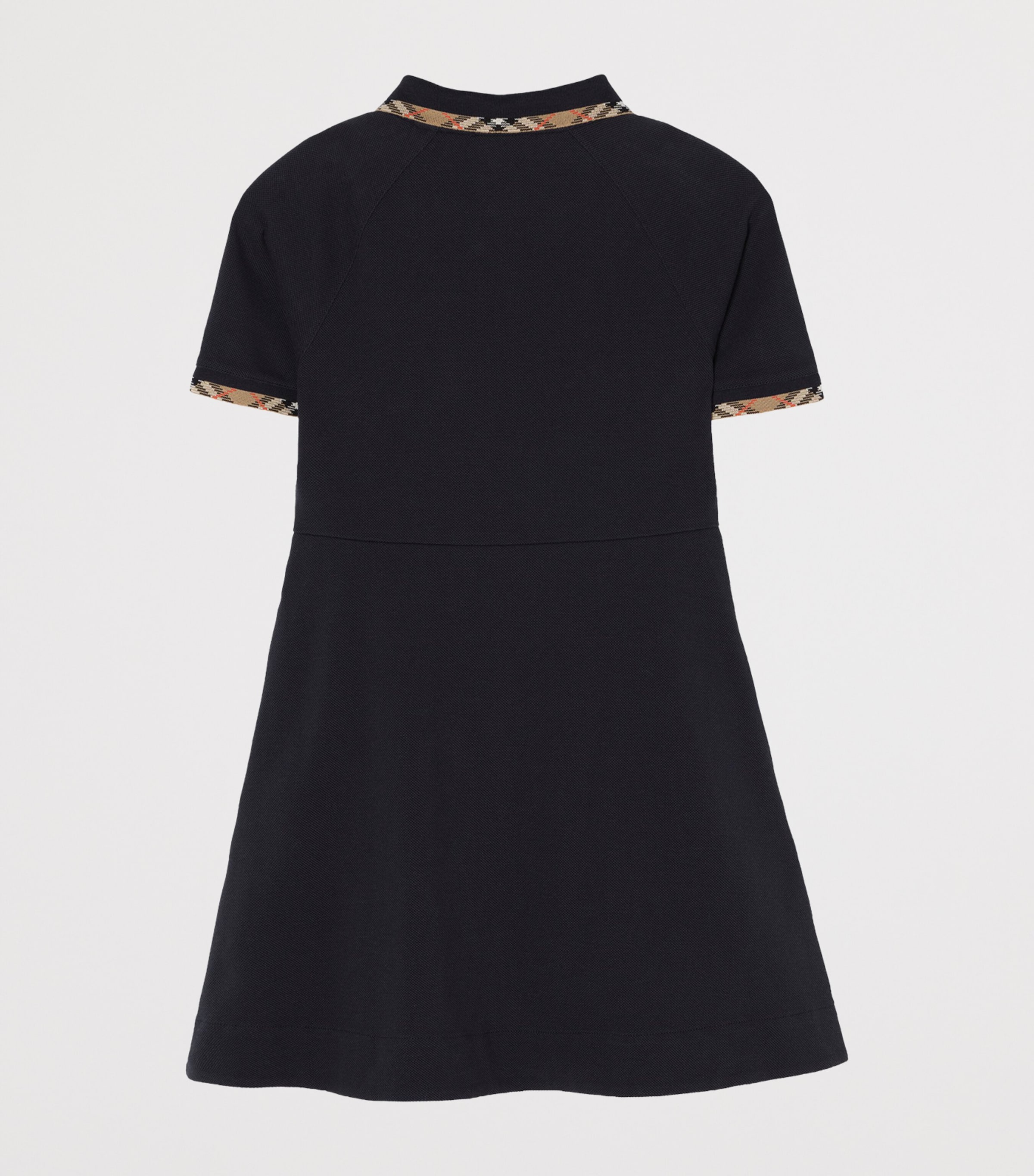 Burberry Kids Cotton Polo Shirt Dress (4-12 Years) Navy Image 2