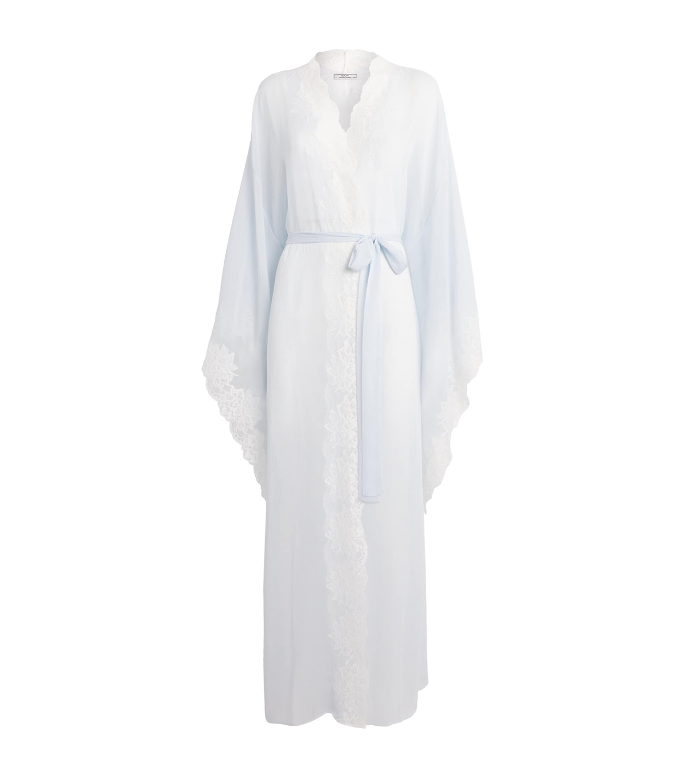 Bocan Silk Chiffon Irina Robe In White