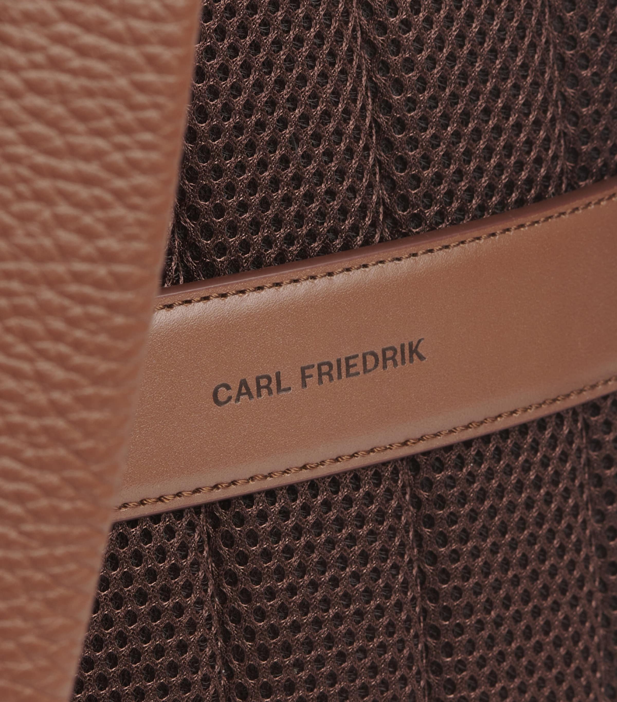 Carl Friedrik Leather Ayrton Backpack Chestnut Image 3
