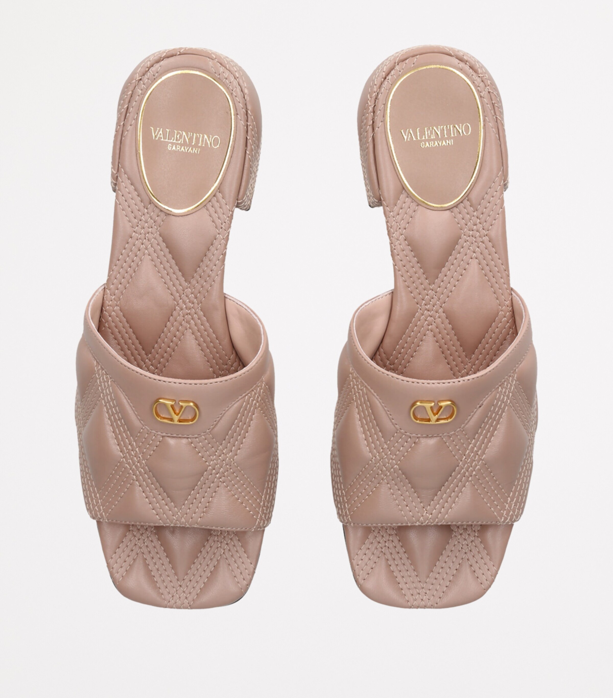 Valentino Garavani Quiltie 67 Mules 20 Blush Image 4