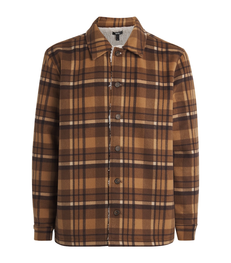 Fleece-Lined Check Rangel Jacket WOODLAND CLOVE Image 1