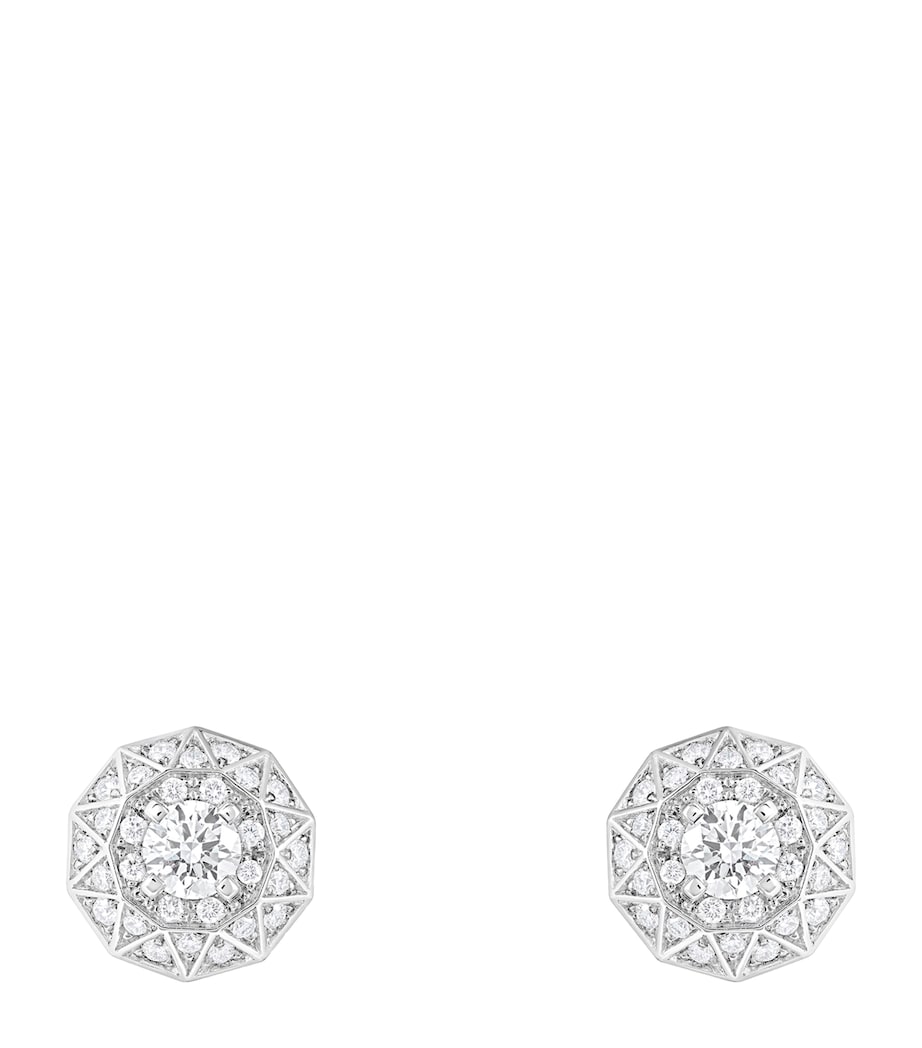 Boucheron White Gold and Diamond Etoile de Paris Stud Earrings White Gold Image 1