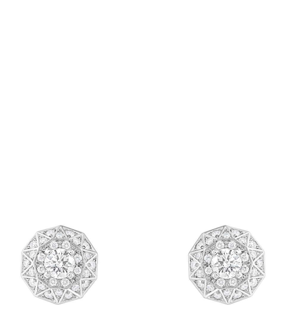 Boucheron White Gold and Diamond Etoile de Paris Stud Earrings White Gold