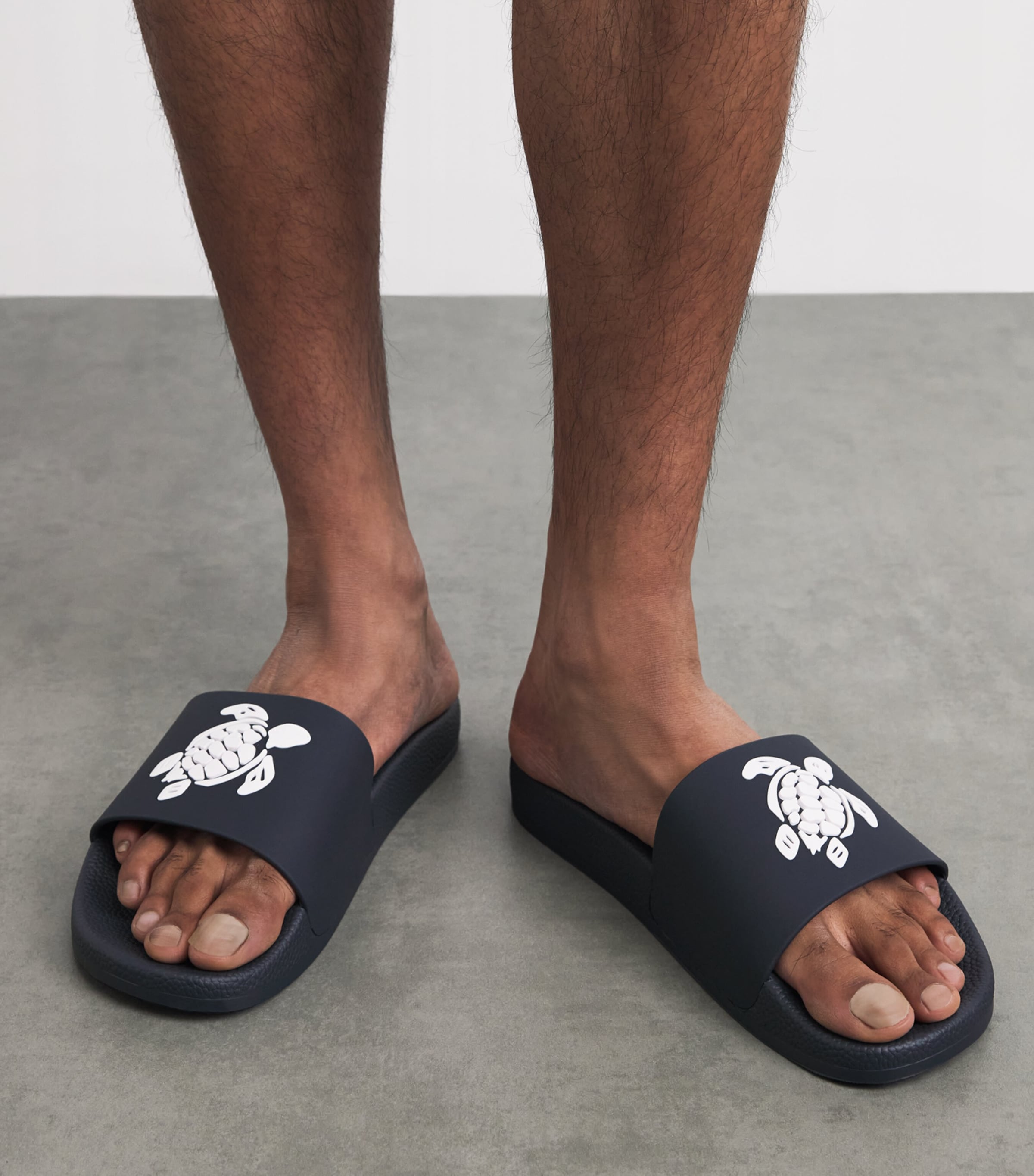 Vilebrequin Tortue Slides Bleu Marine Image 4