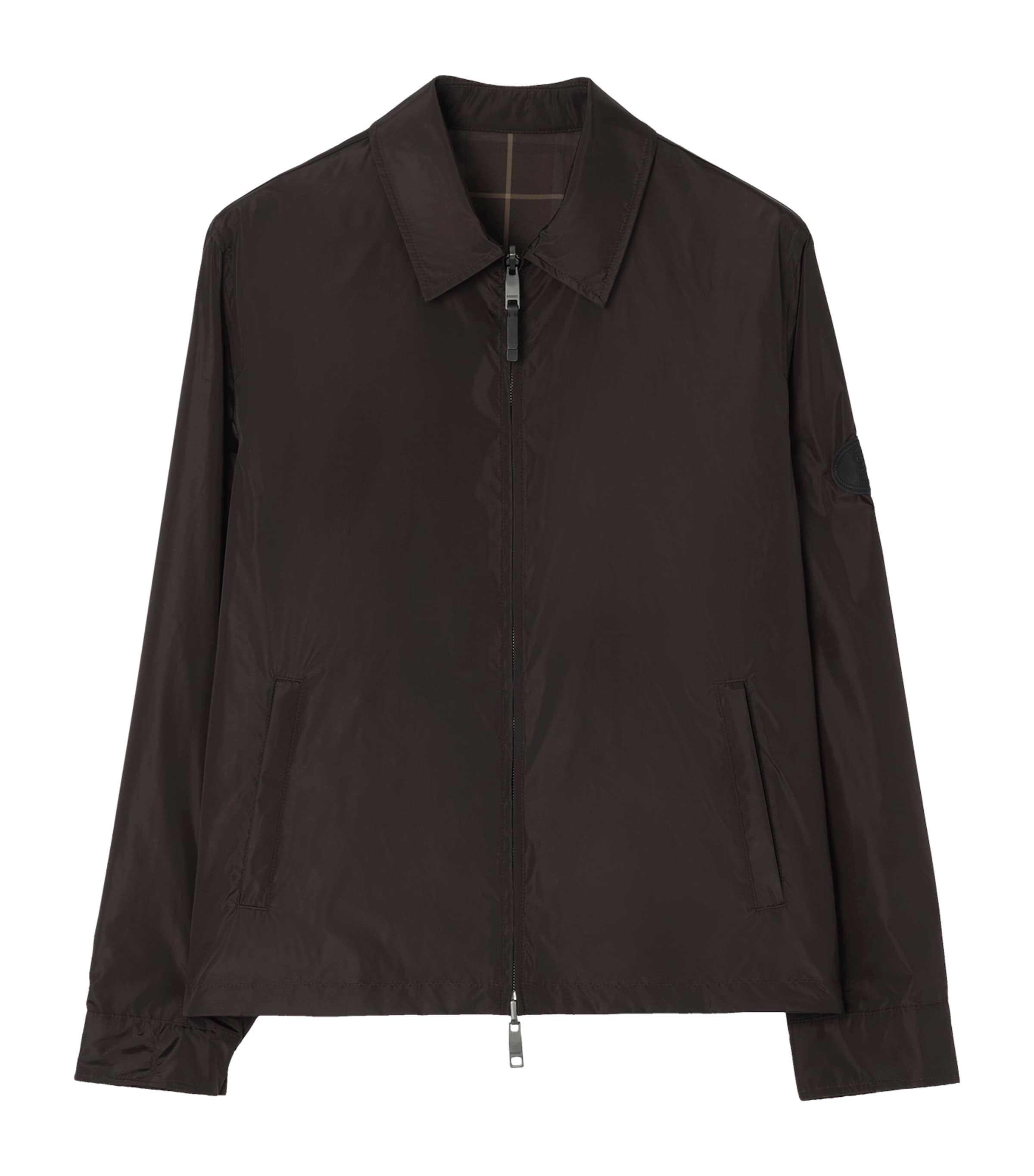 Burberry Mens Reversible Jacket Peat Brown Image 1