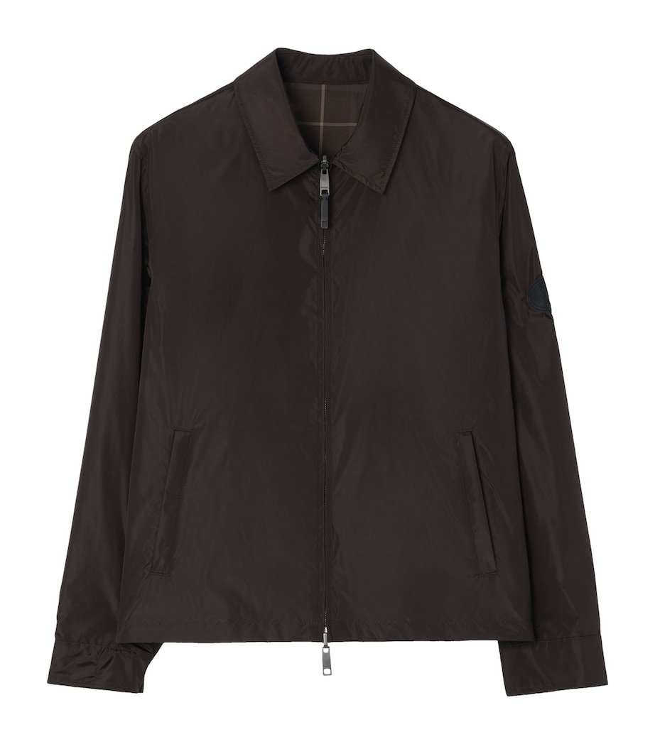 Burberry Mens Reversible Jacket Peat Brown Image 1