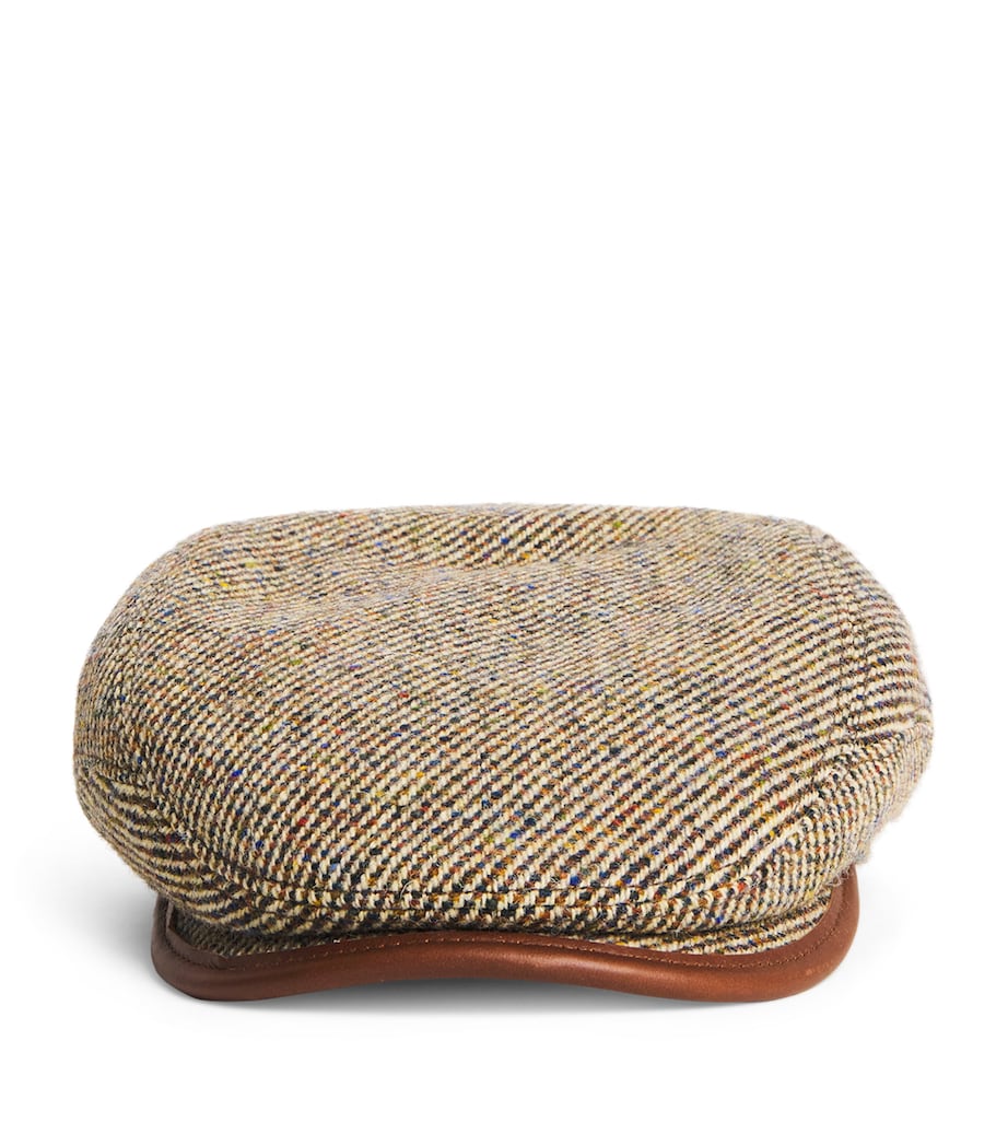 Wool-Blend Tweed Driver Cap 7 - BEIGE Image 1