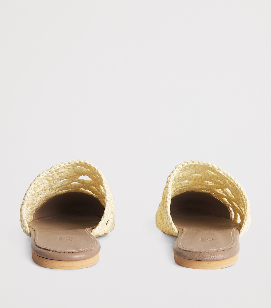 Raffia Mules OFF WHITE Image 4
