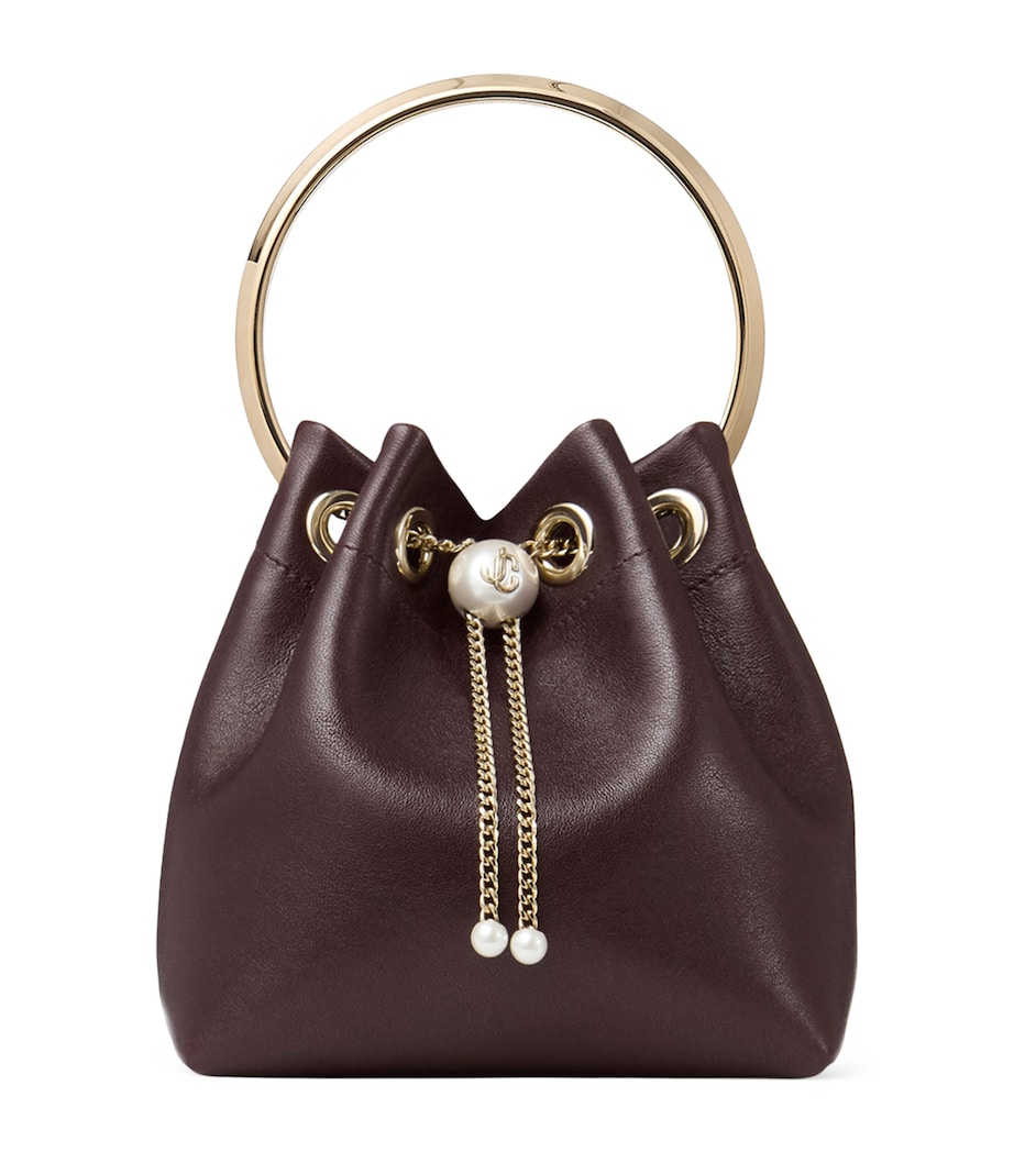 Leather Bon Bon Top-Handle Bag DEEP MERLOT/LIGHT GO Image 1
