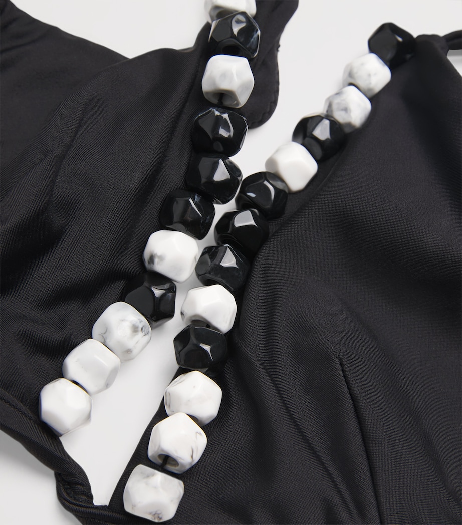 Beaded Baci Bikini Top BLACK Image 4