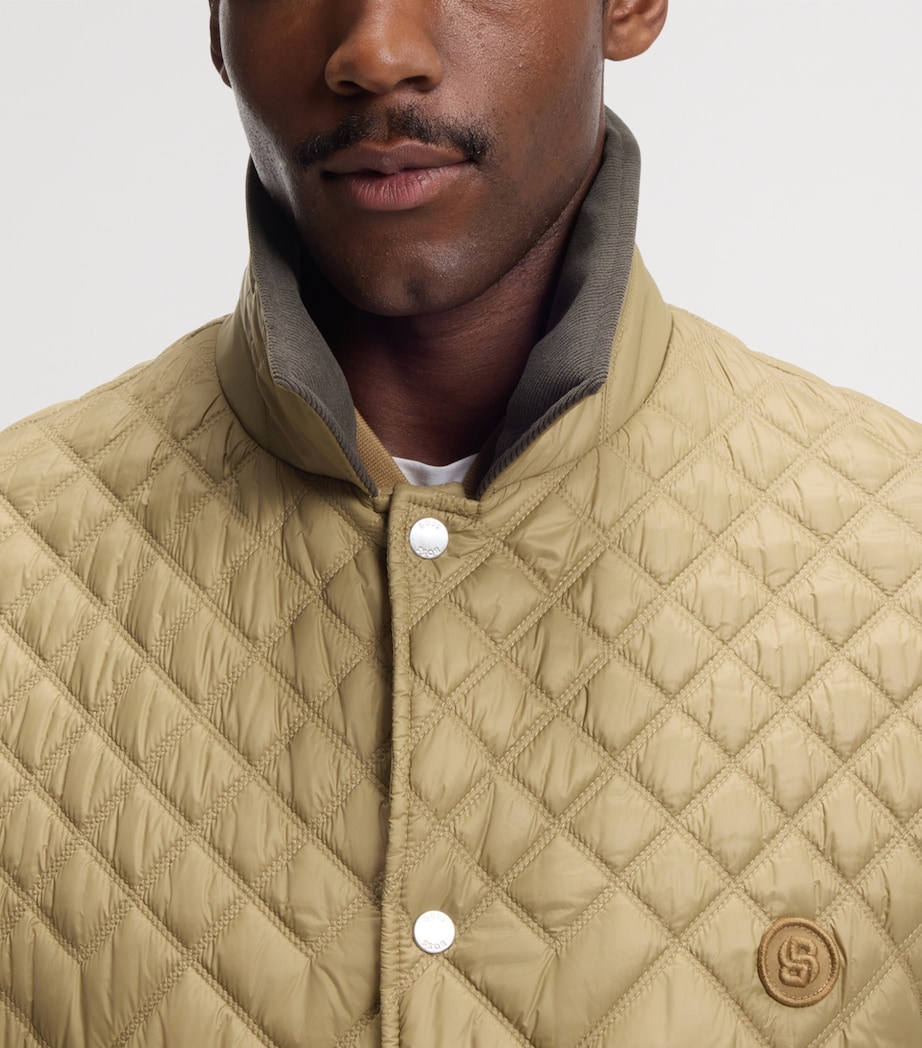 BOSS Mens Water-Repellent Quilted Field Jacket Image 5