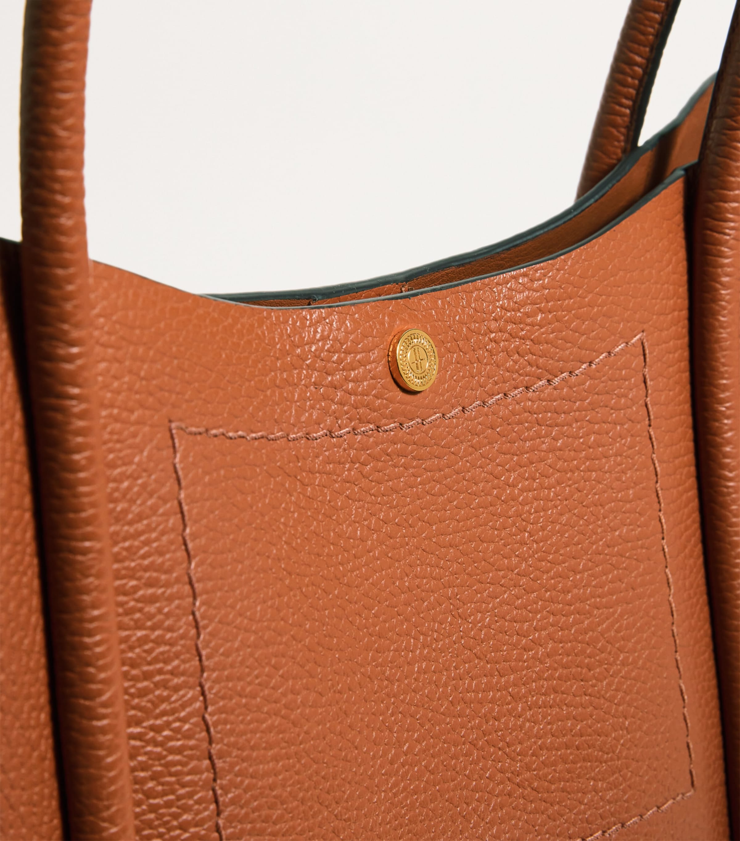 Leather Rope Tote Bag TAN Image 4