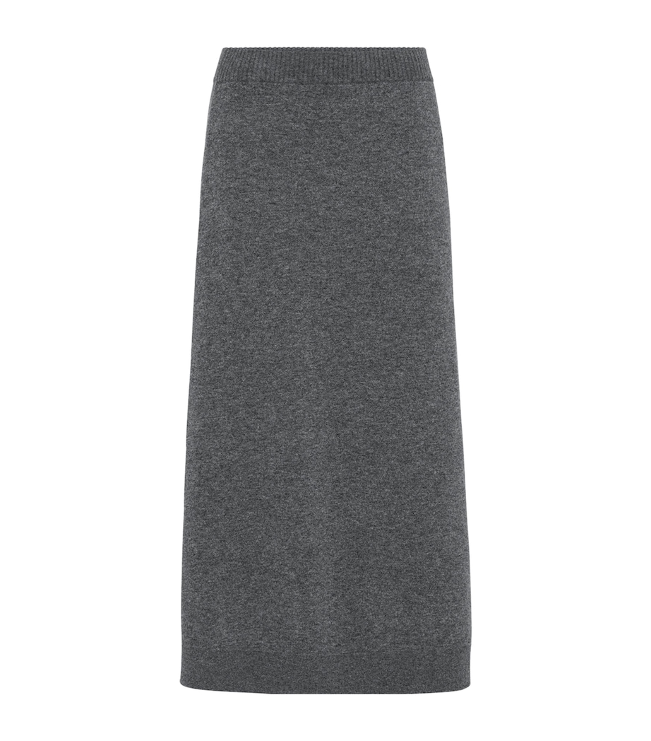 Cashmere Double-Knit Midi Skirt CBN25 Image 1