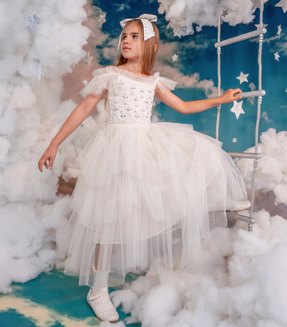 Tulle Embellished Calliope Dress (12 Years) MILK Image 4