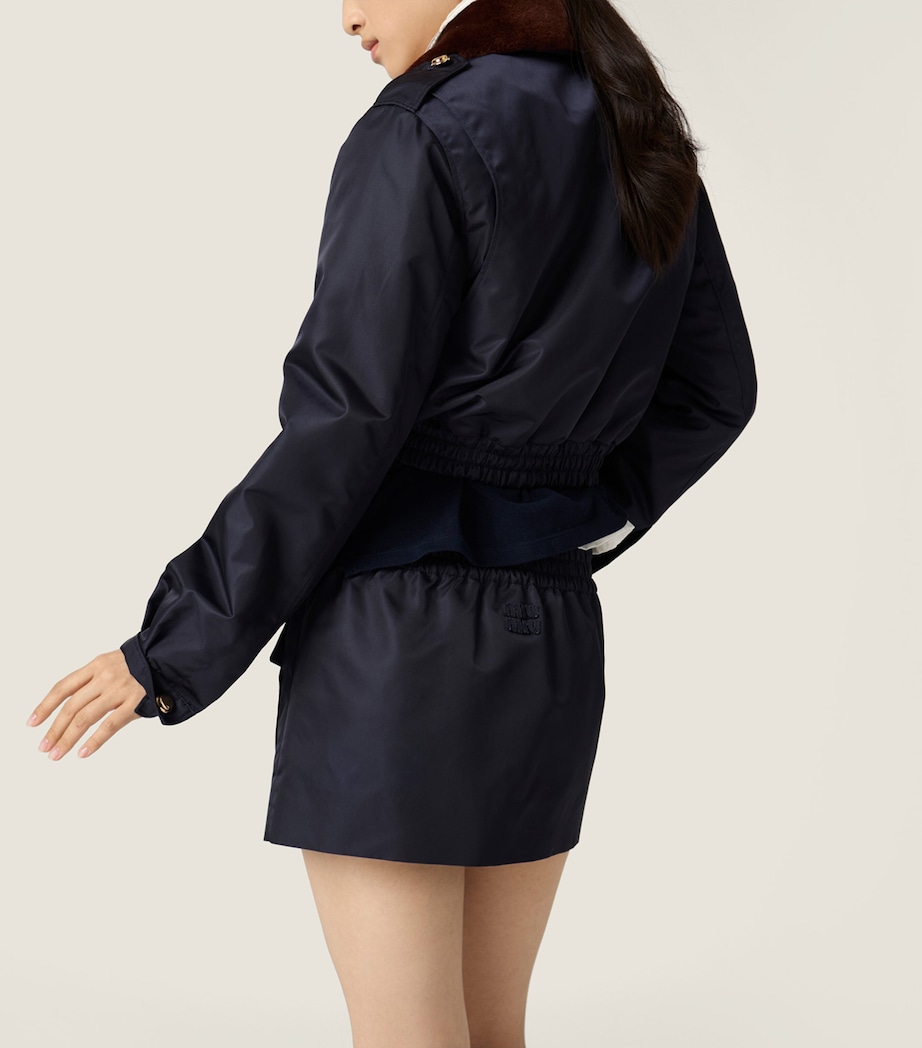 Miu Miu Womens Technical Gazar Bomber Jacket Image 4