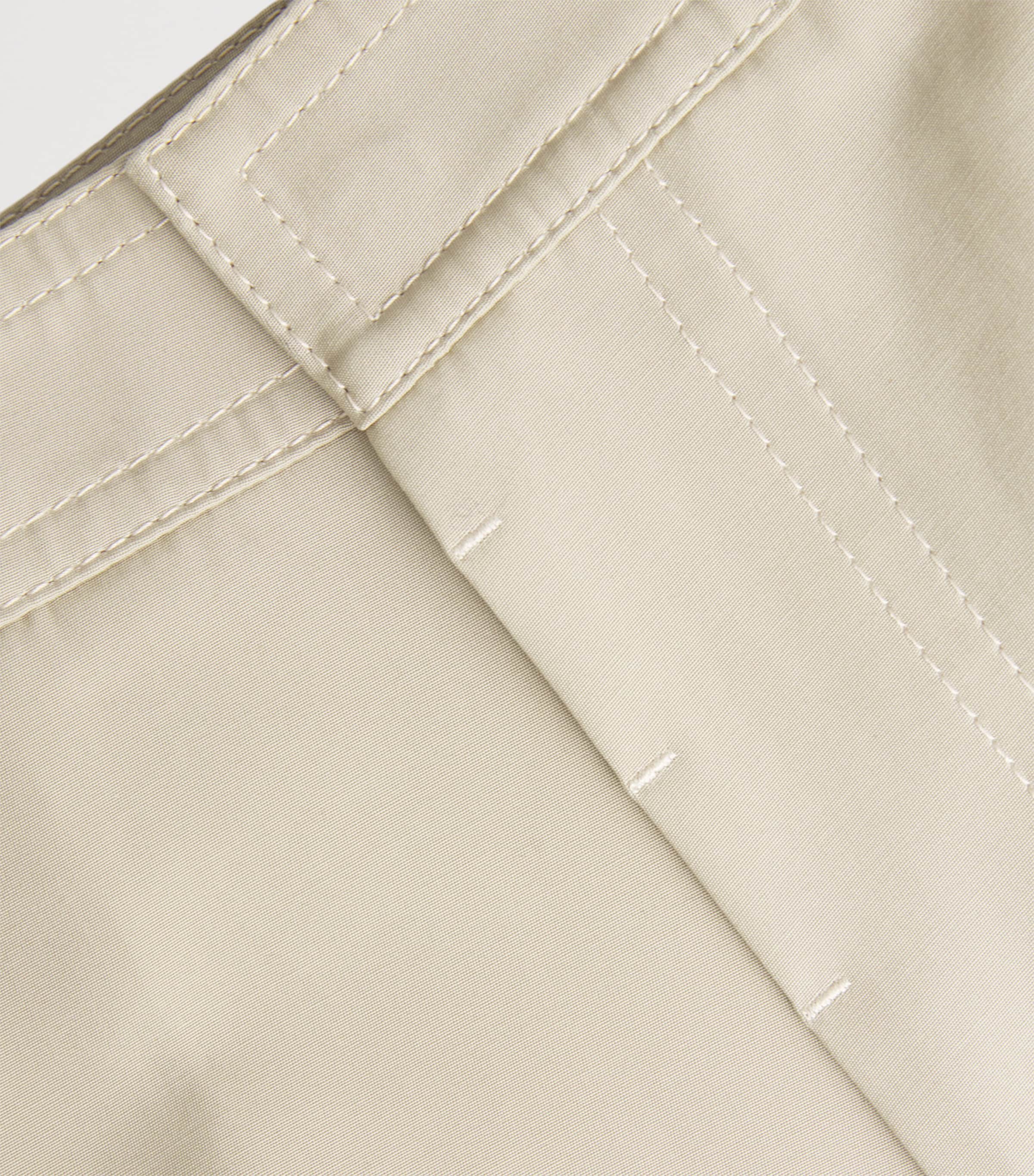 AMI Paris Mens Cotton Baggy Trousers Beige Taupe Image 6