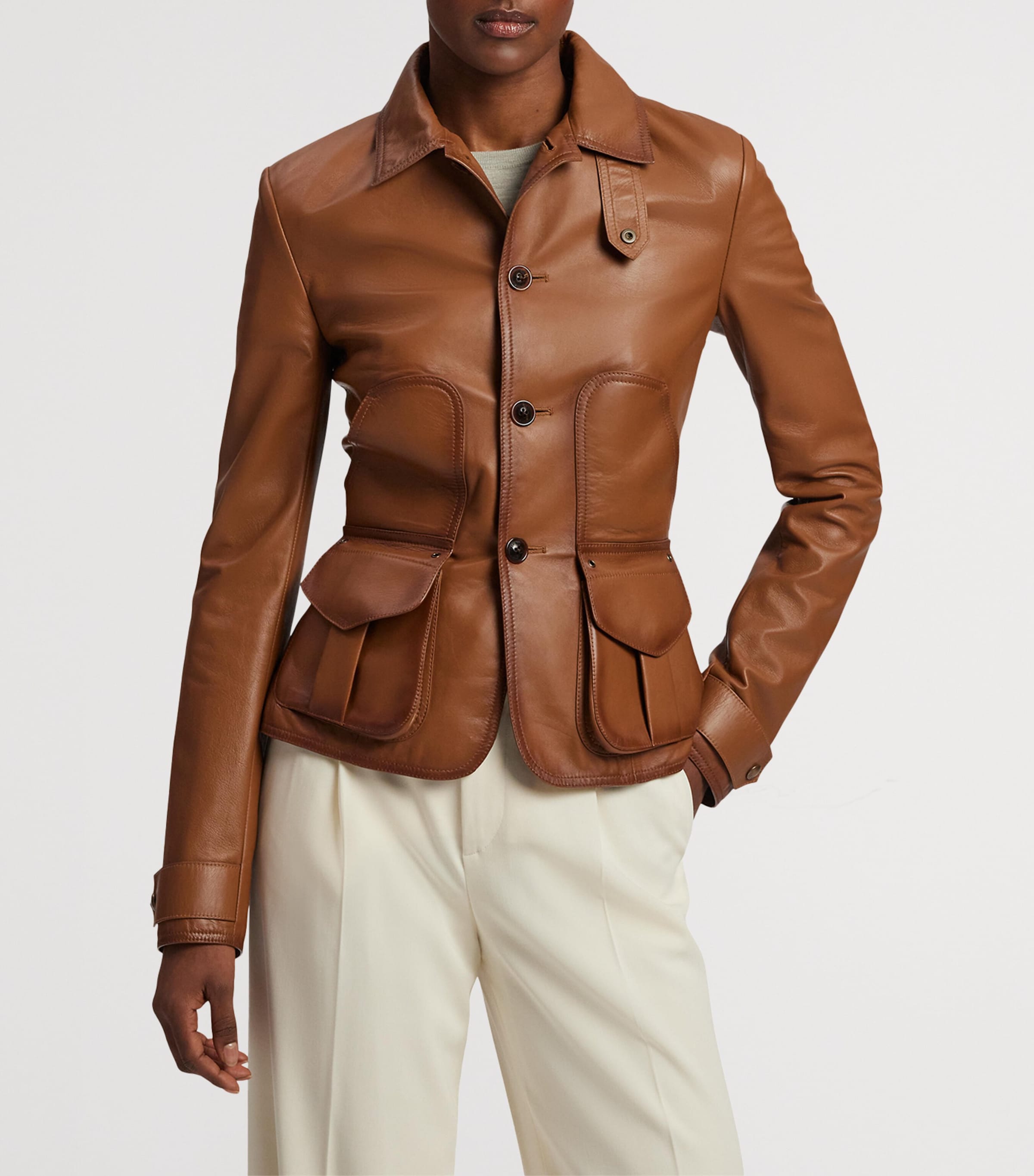 ジャケット・アウター Ralph Lauren Lambskin Jacket Randall Lambskin Biker Jacket | Ralph Lauren