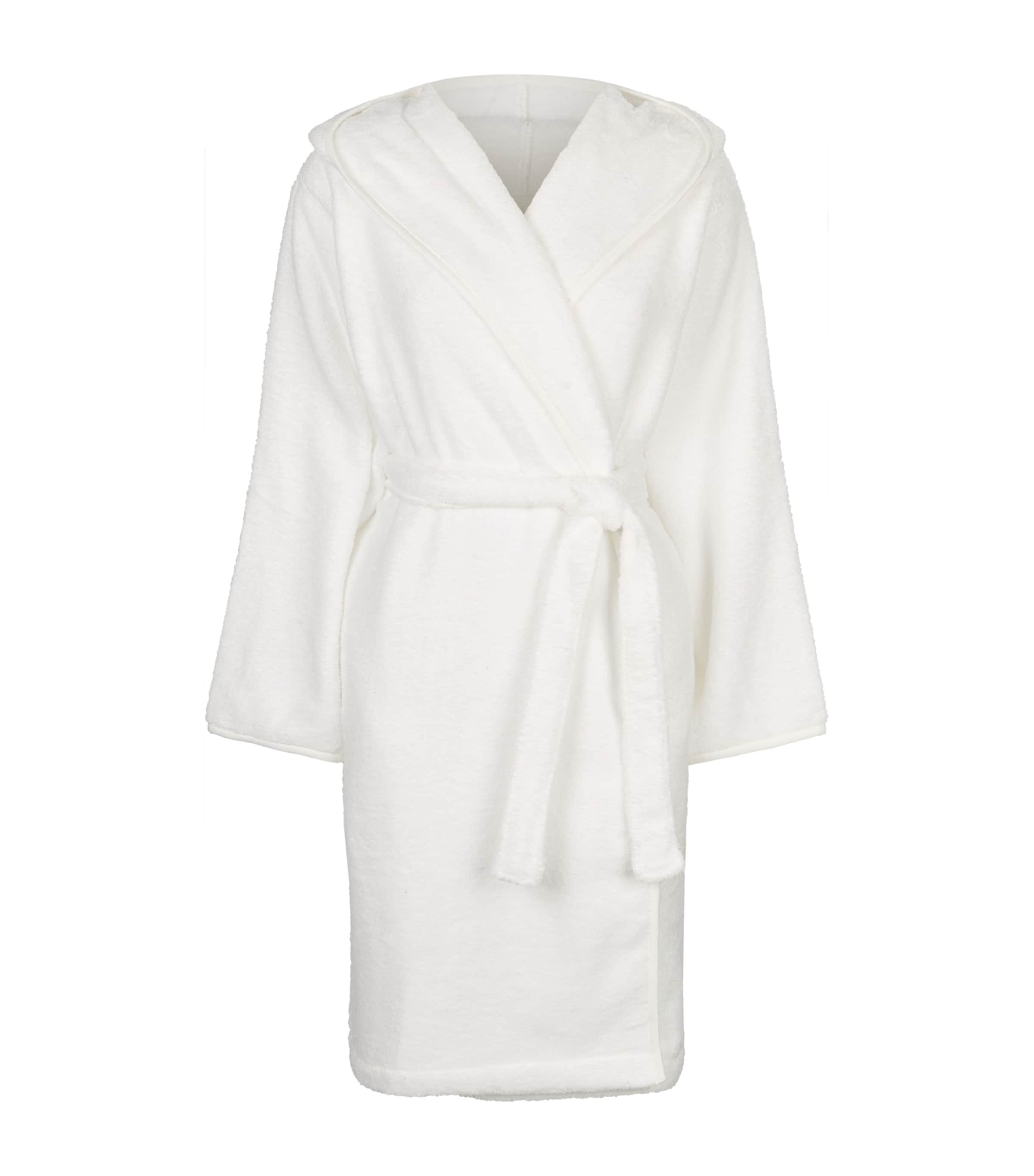 Uchino Zero Twist Hooded Bathrobe In White