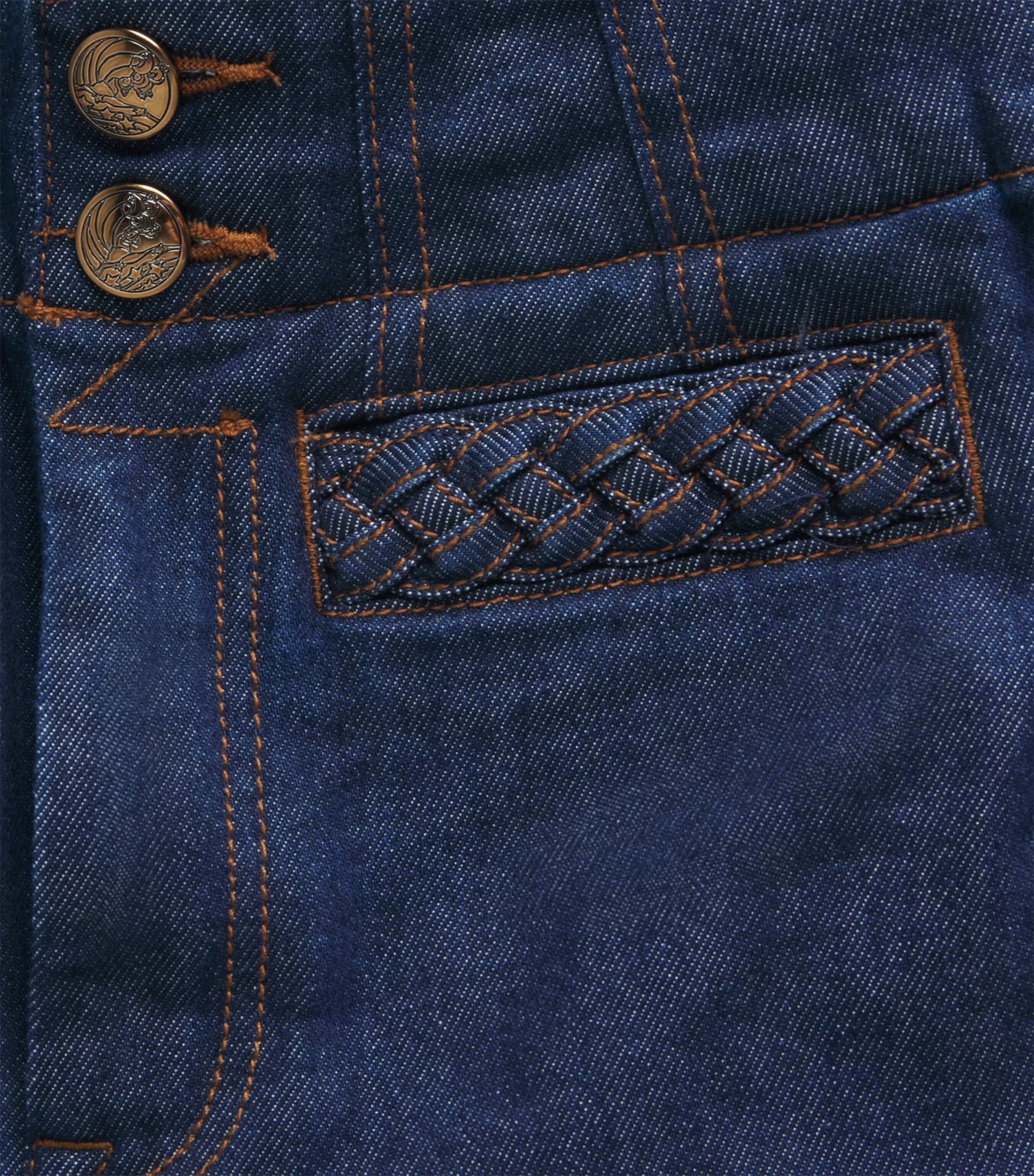 Zimmermann Womens Cropped Aster Flared Jeans Ink Ink Image 6