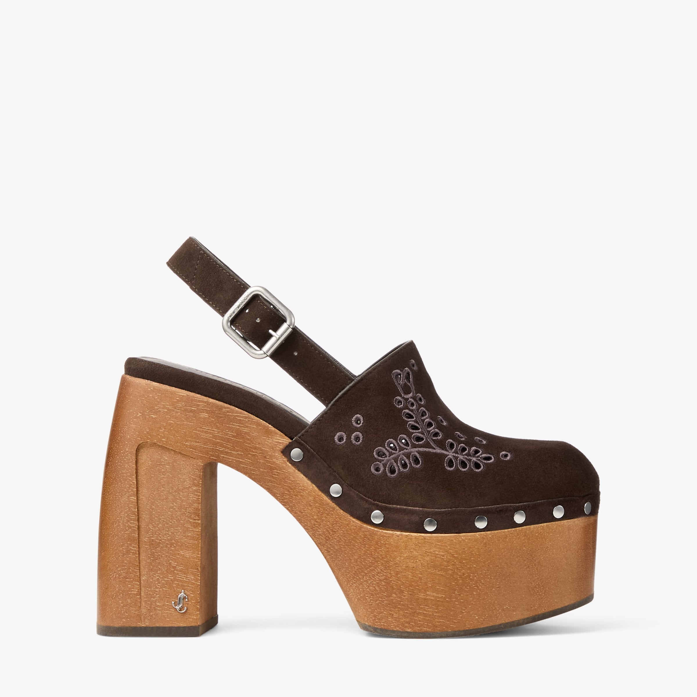Jimmy Choo Alida 135 Suede Platform Clogs