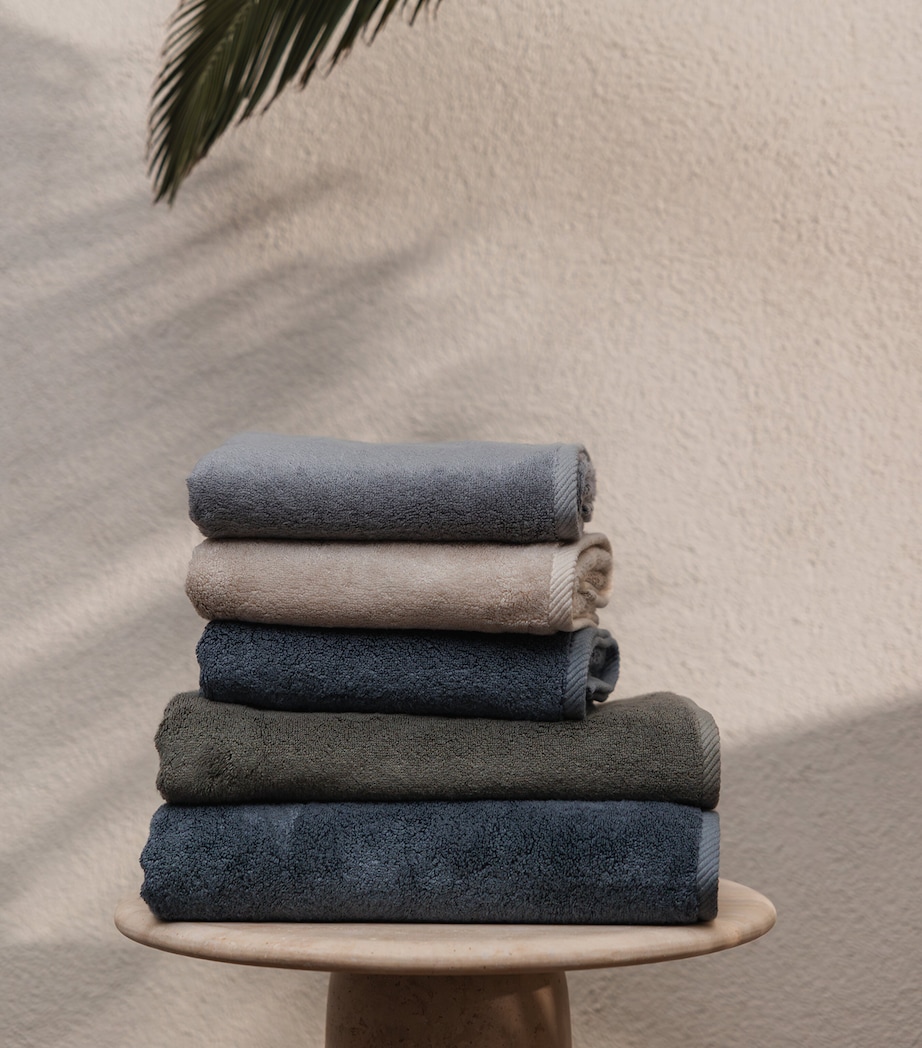 Organic Cotton-Modal Glam Guest Towel (30cm x 40cm) DARK FROST Image 3